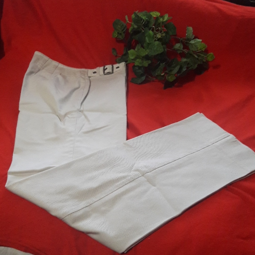 A T LOFT  straight khakis  6 stretch cotton